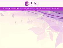 Tablet Screenshot of lcleeurogynae.com